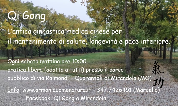 Qi Gong, Quarantoli, Mirandola